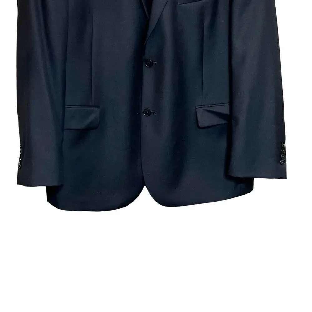 Jos A Bank black Chelsea traveler wool blazer size 48 regular